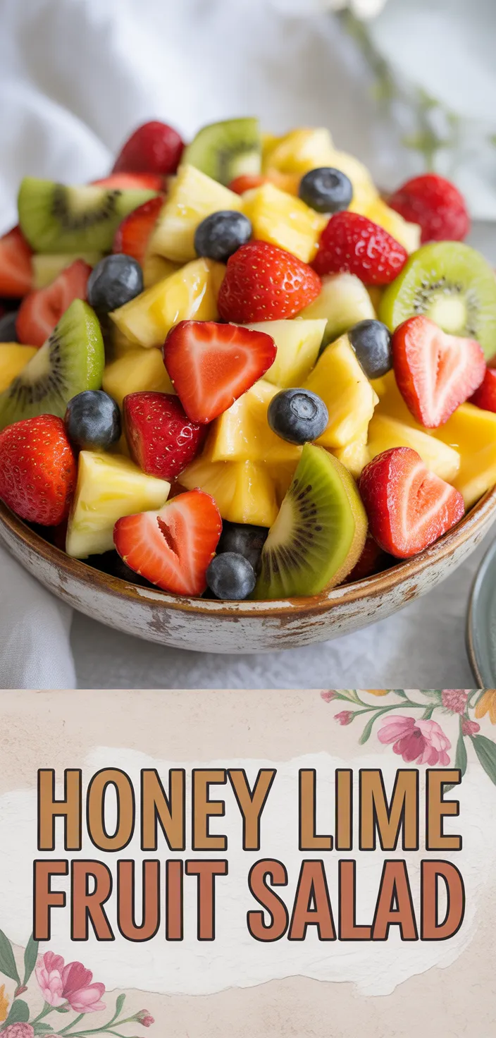 A photo of Fruit Salad Recipe {with Honey Lime Dressing}