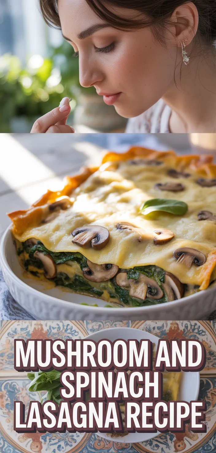 A photo of Mushroom And Spinach Lasagna Recipe