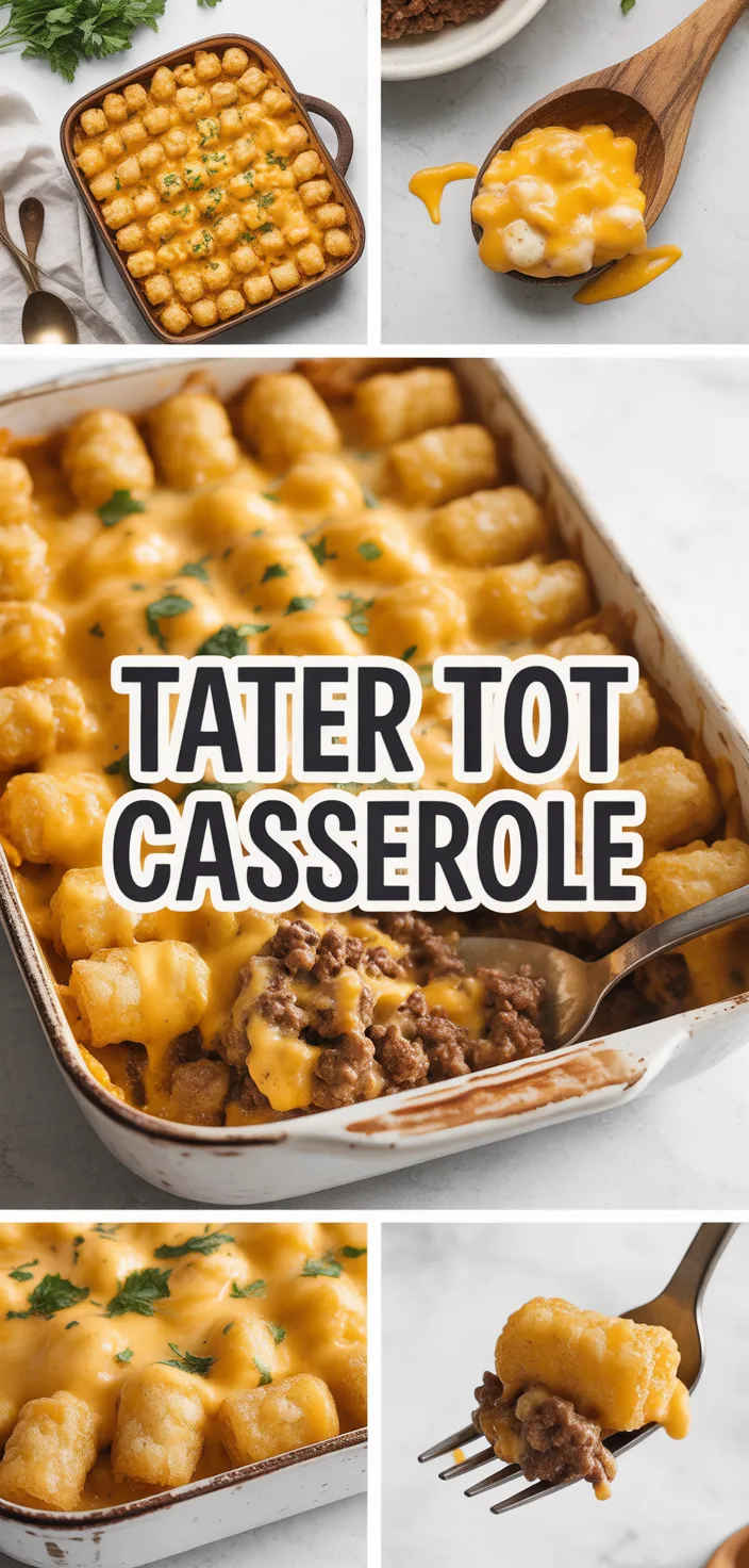 A photo of Simple And Delicious Tater Tot Casserole Recipe
