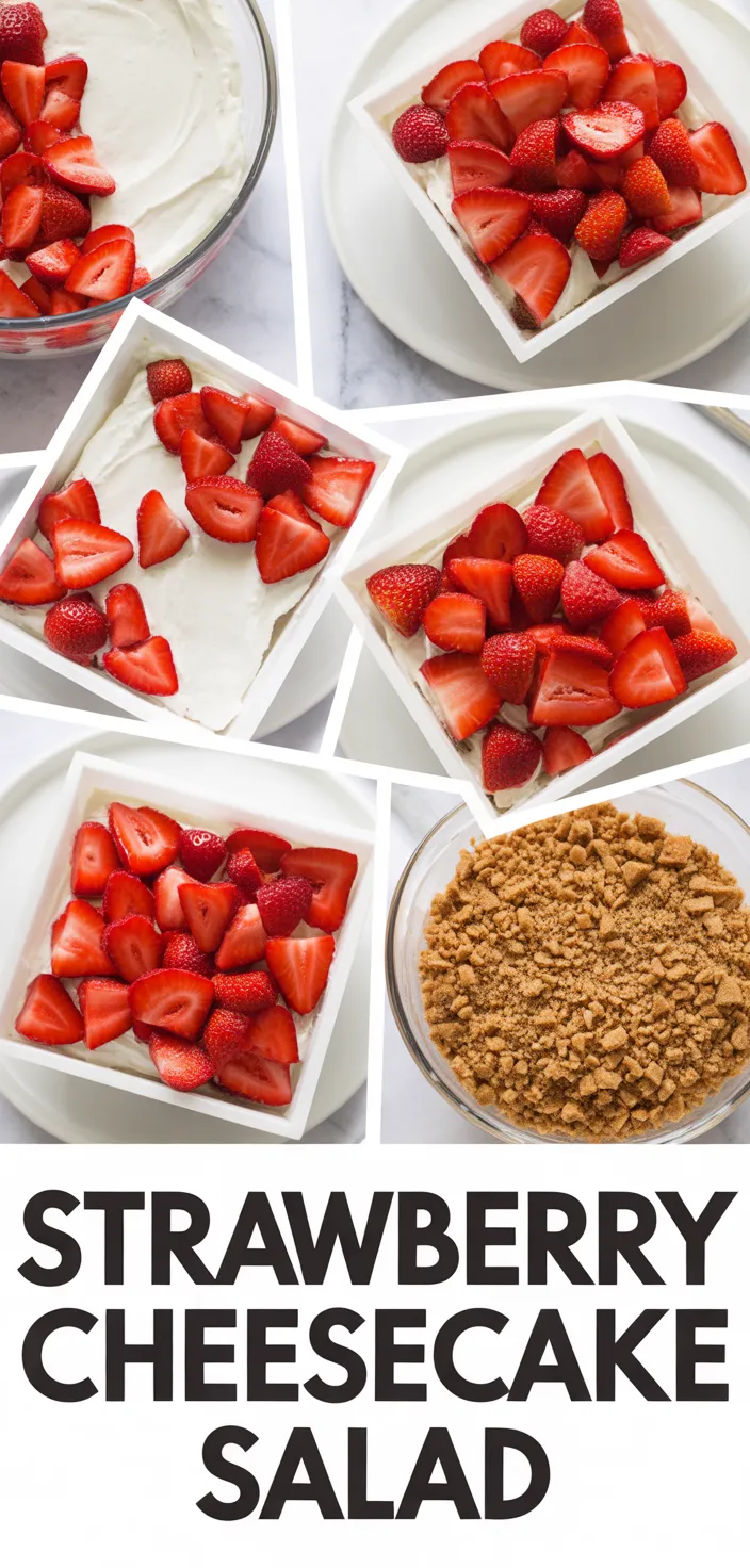 A photo of Strawberry Cheesecake Salad Recipe