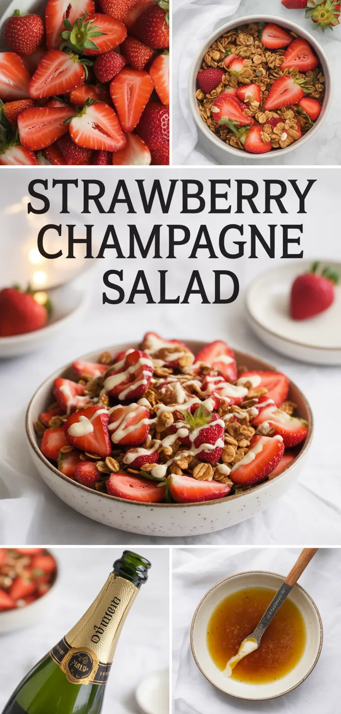 A photo of Strawberry Crunch Salad With Champagne Vinaigrette. Recipe