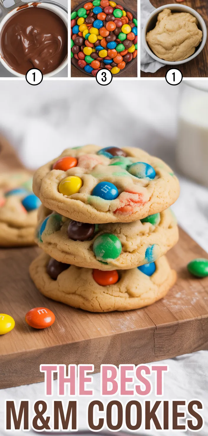 A photo of The BEST M&M Cookies Recipe