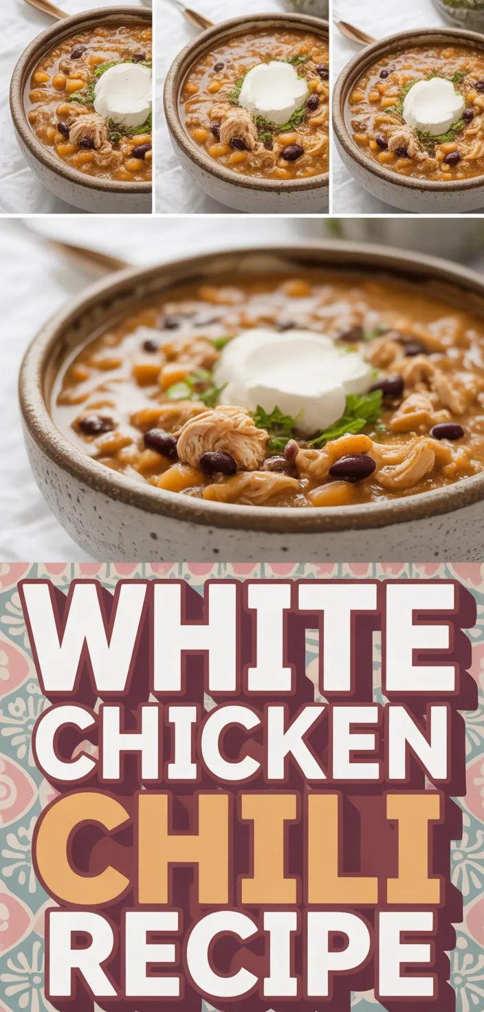 A photo of White Chicken Chili Recipe