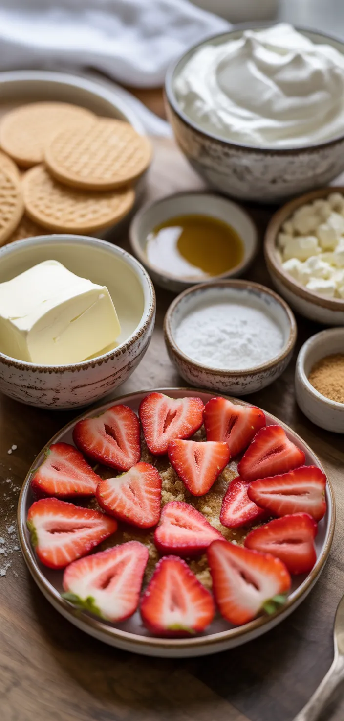 Ingredients photo for Fresh Strawberry Yum Yum Recipe