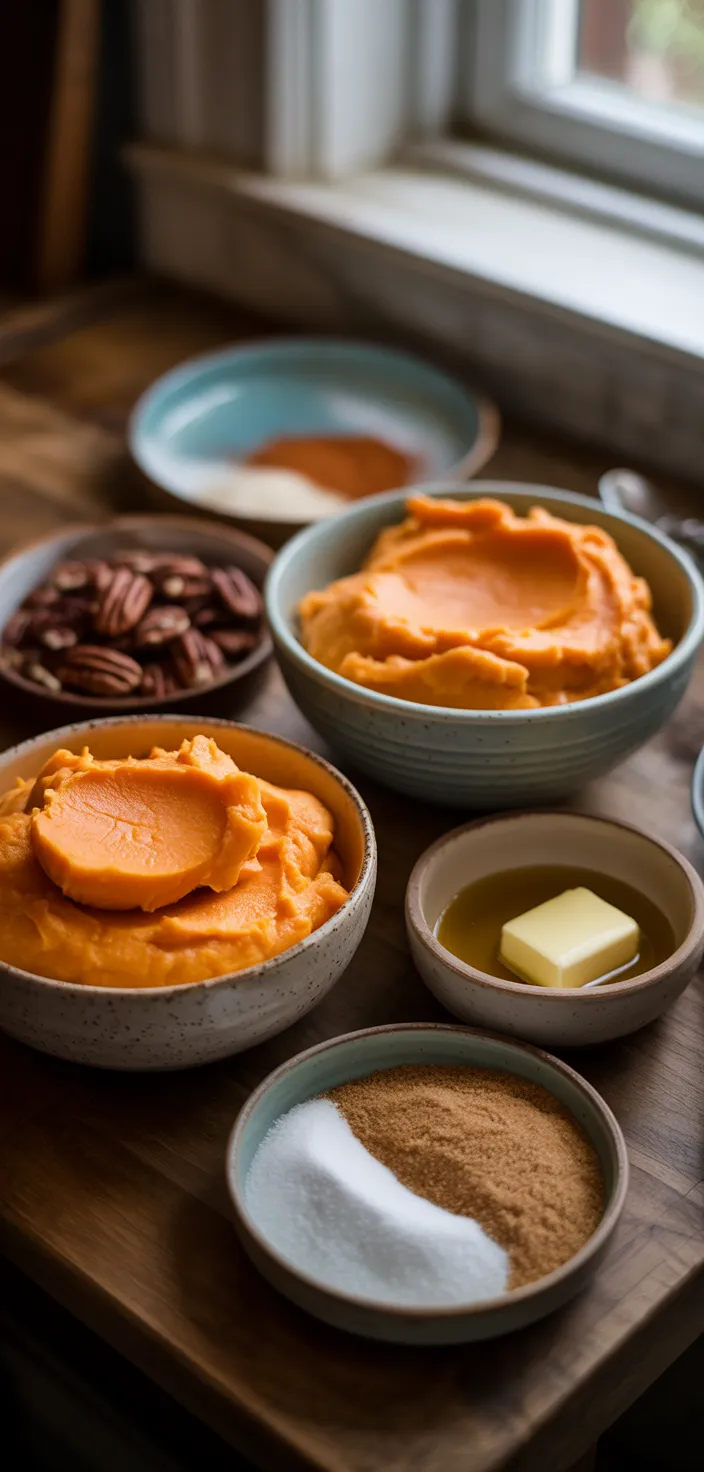 Ingredients photo for Southern Sweet Potato Casserole Recipe