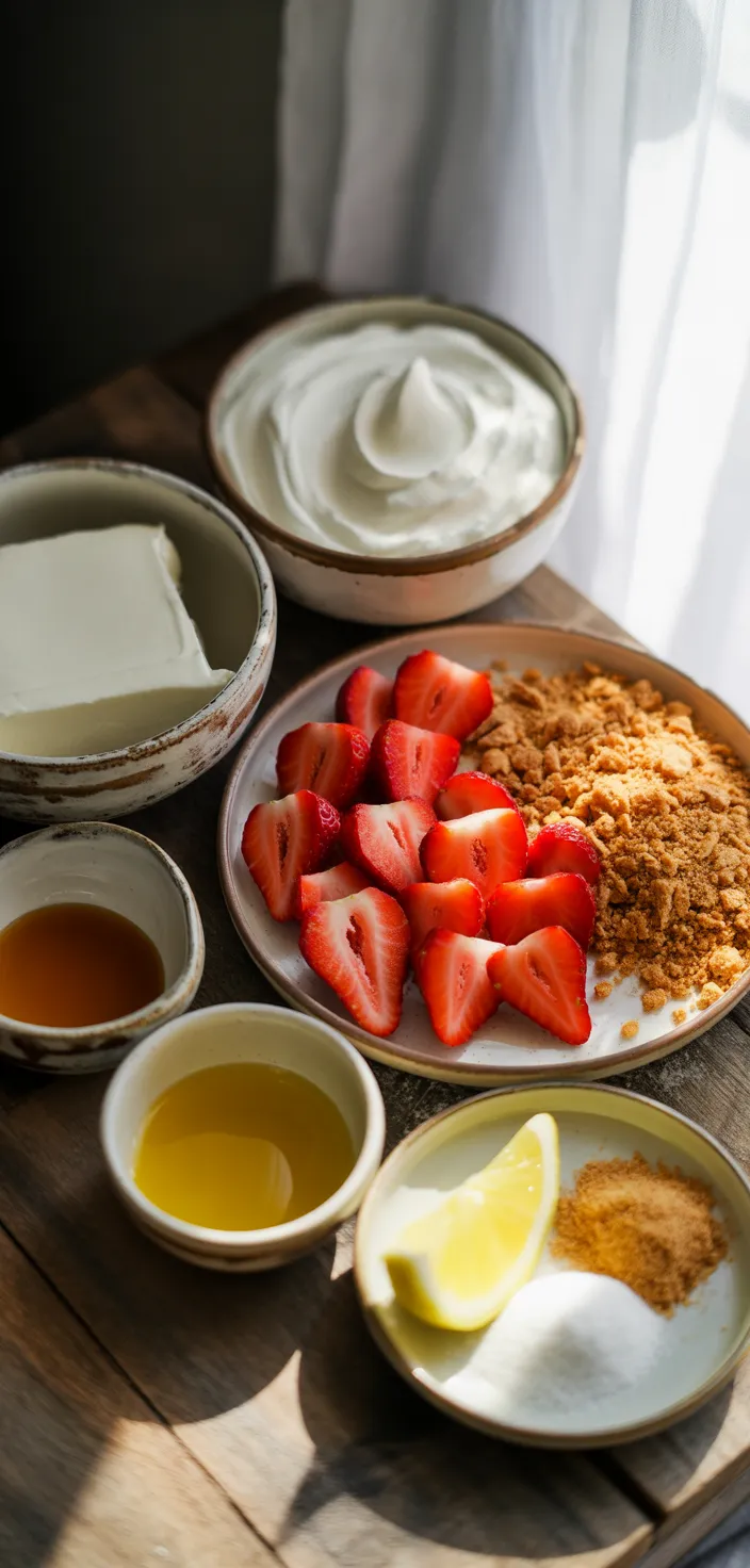Ingredients photo for Strawberry Cheesecake Salad Recipe