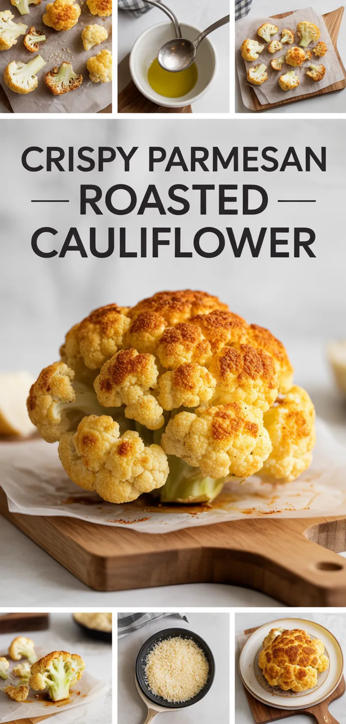 A photo of Crispy Parmesan Roasted Cauliflower Recipe