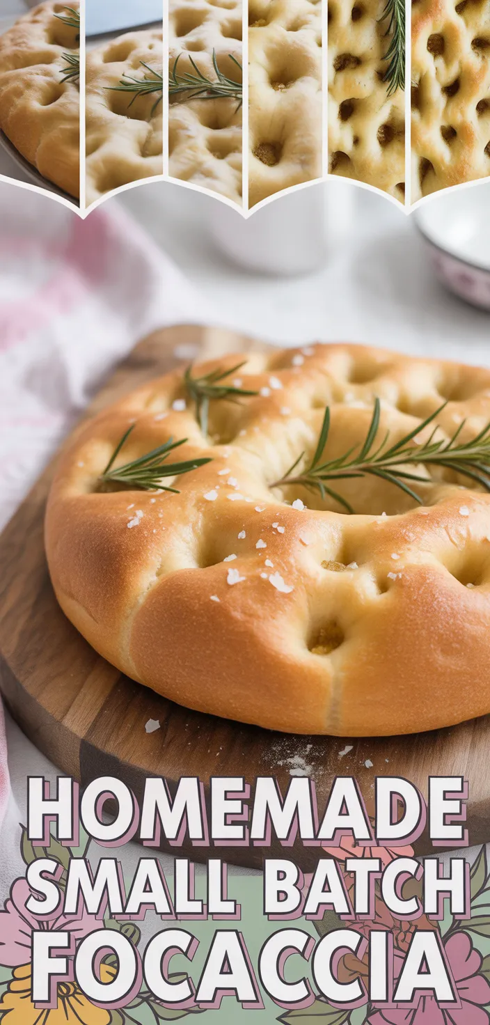 A photo of Homemade Small Batch Focaccia Recipe