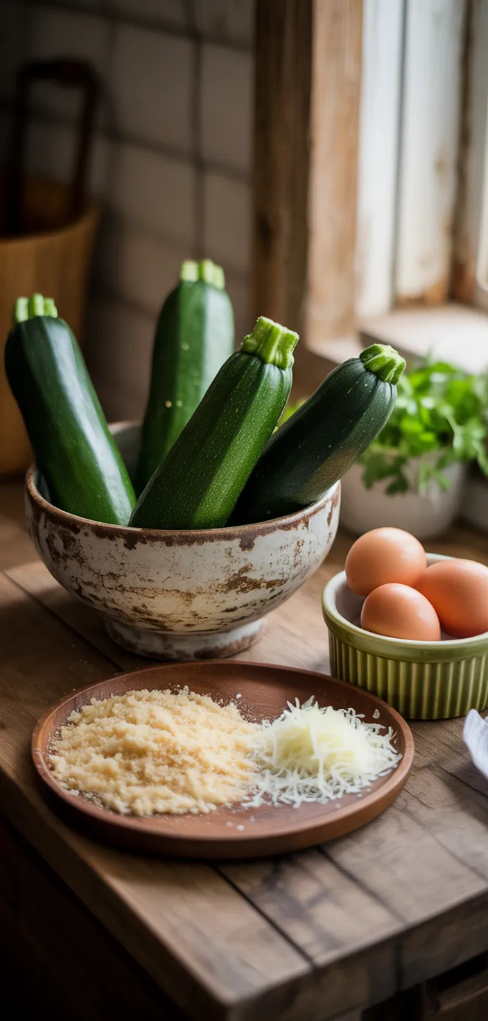 Ingredients photo for The Baked Parmesan Zucchini Fries To Make All Summer Long Recipe