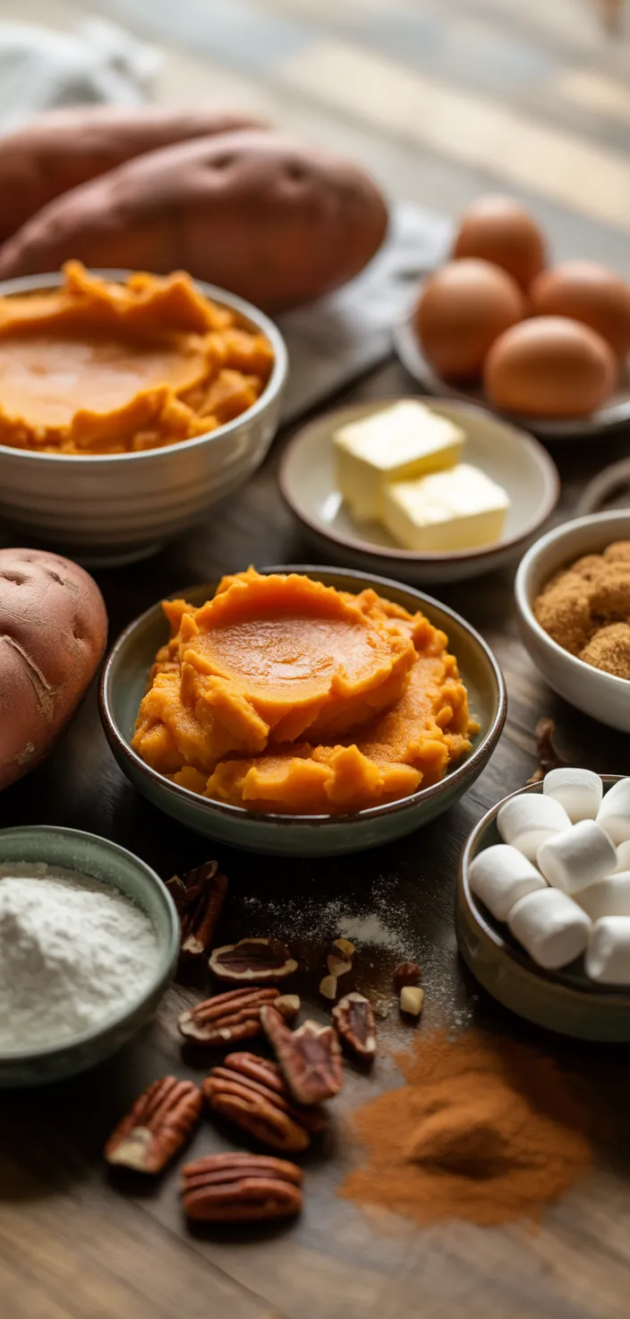 Ingredients photo for Best Sweet Potato Casserole Recipe