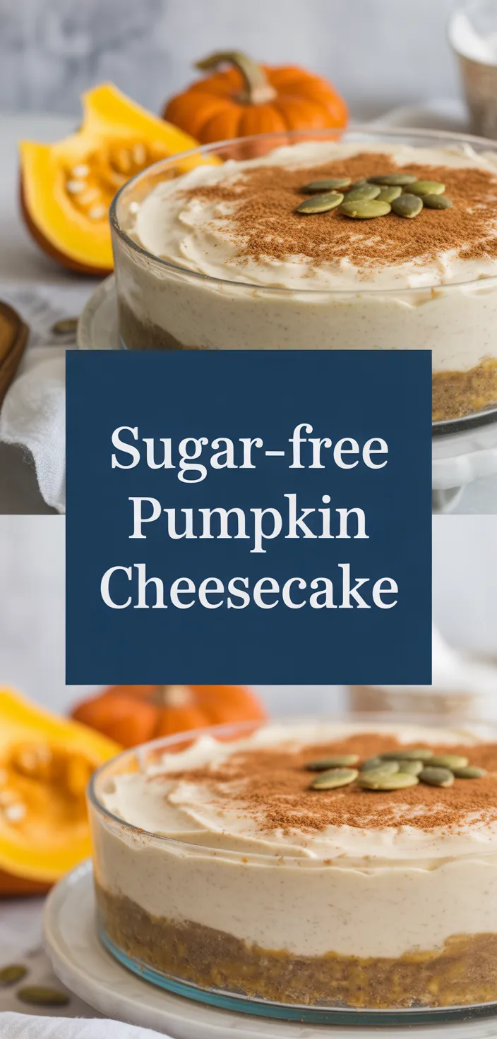 A photo of No Bake Pumpkin Cheesecake (NO Sugar Or Grains!) Recipe