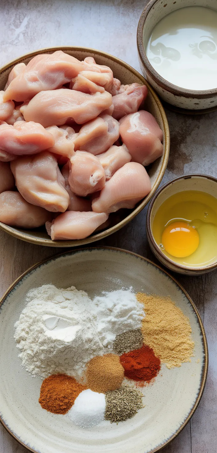 Ingredients photo for Easy Air Fryer Chick Fil A Nuggets Recipe