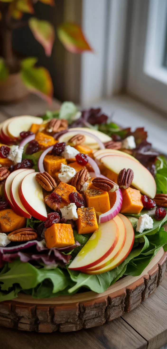 Ingredients photo for Fall Harvest Salad With Butternut Squash And Apple Recipe