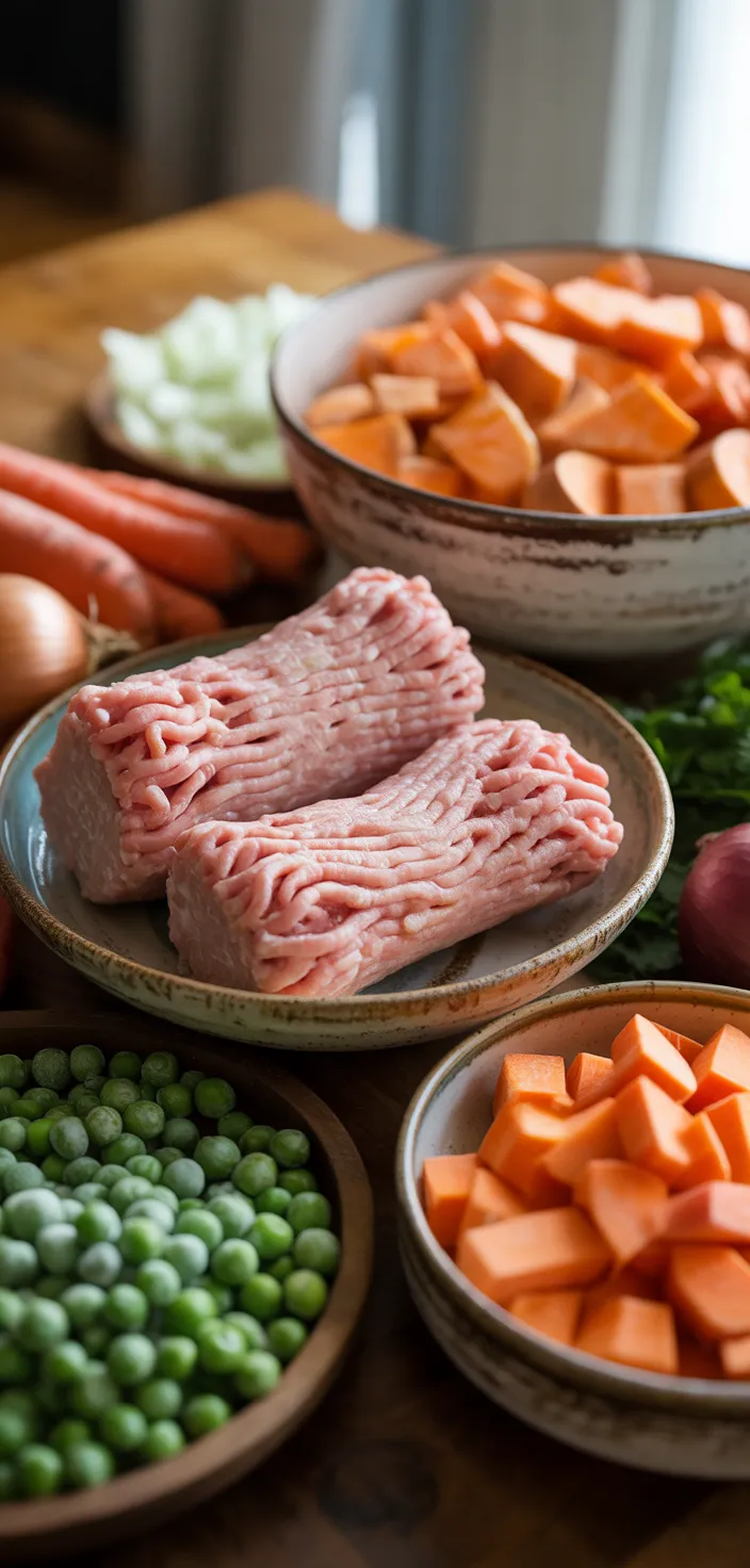Ingredients photo for Healthy Sweet Potato Shepherd's Pie Recipe