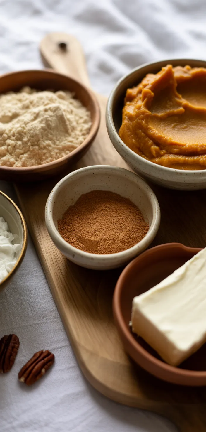 Ingredients photo for No Bake Pumpkin Cheesecake (NO Sugar Or Grains!) Recipe