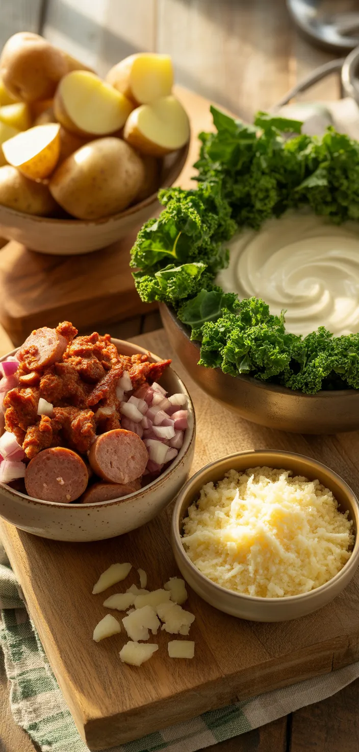 Ingredients photo for Olive Garden Zuppa Toscana Recipe