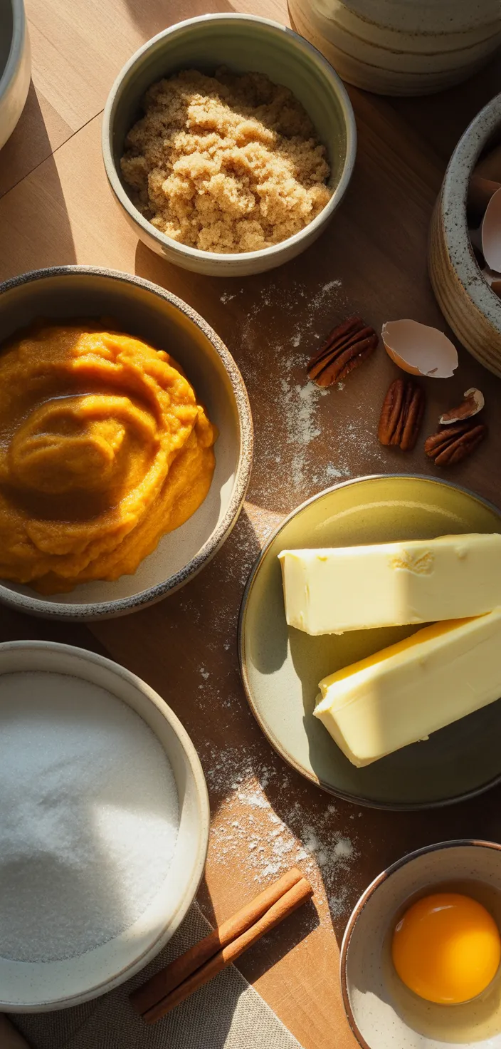 Ingredients photo for Soft Pumpkin Cookies With Cream Cheese Frosting Recipe