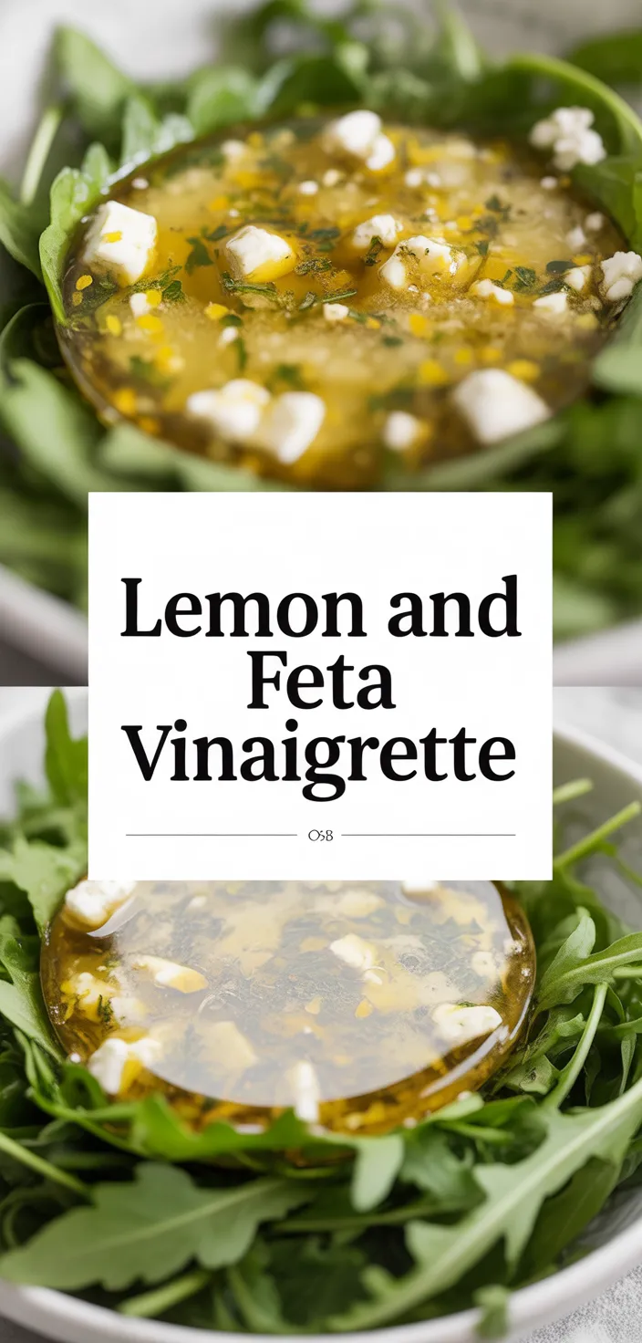 A photo of Lemon And Feta Vinaigrette Recipe