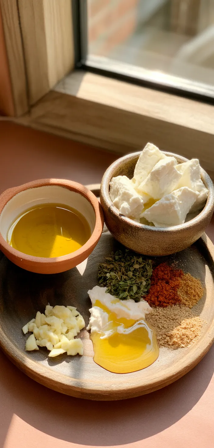 Ingredients photo for Lemon And Feta Vinaigrette Recipe