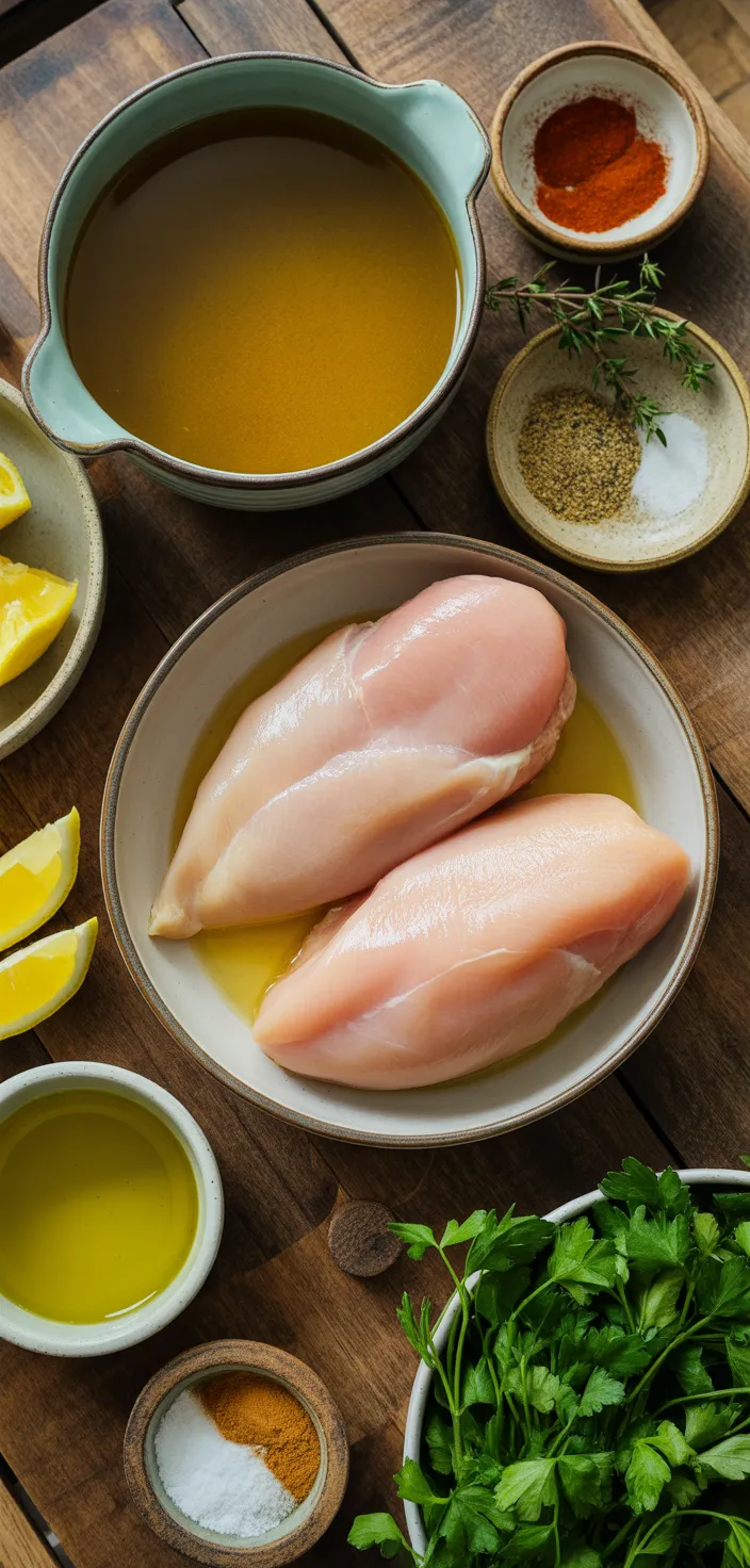 Ingredients photo for Slow Cooker Chicken Breasts Recipe