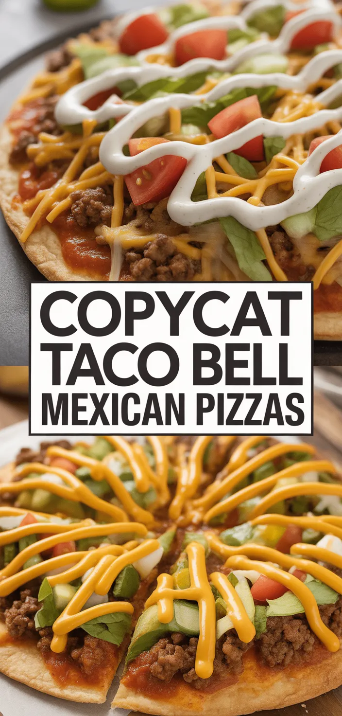 A photo of Copycat Taco Bell Mexican Pizzas Recipe