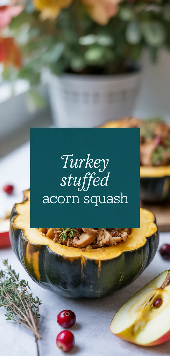 A photo of Turkey Stuffed Acorn Squash Recipe