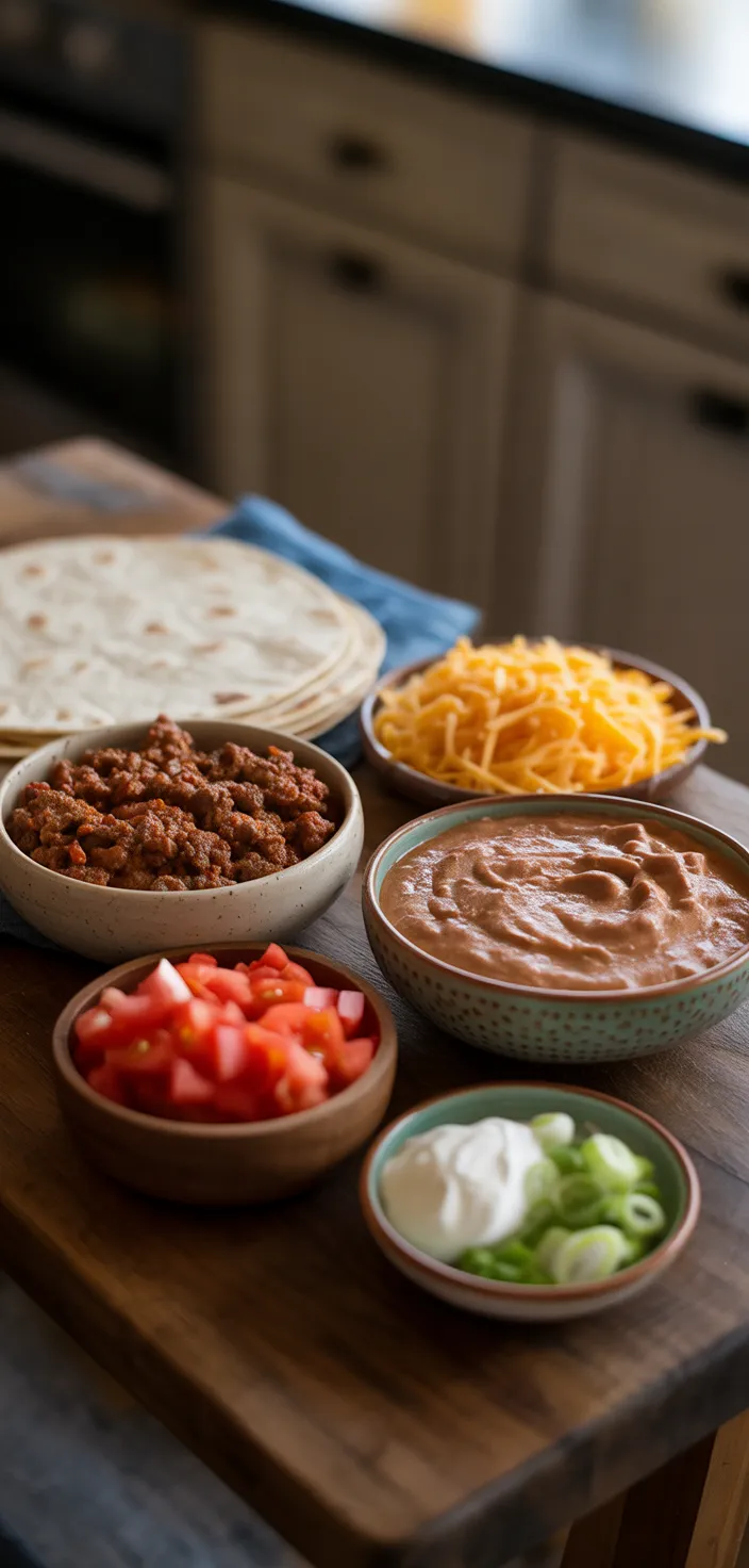 Ingredients photo for Copycat Taco Bell Mexican Pizzas Recipe