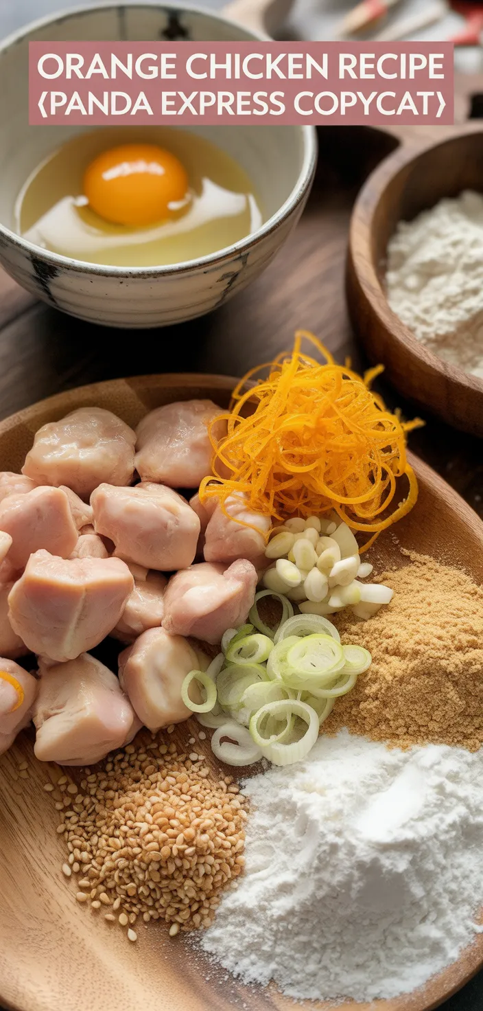 Ingredients photo for Orange Chicken Recipe {Panda Express Copycat}