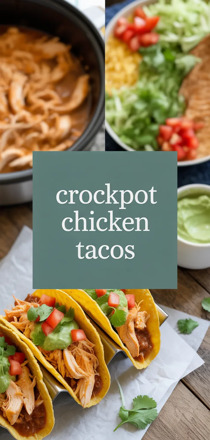 A photo of The BEST Crockpot Shredded Chicken Tacos Recipe