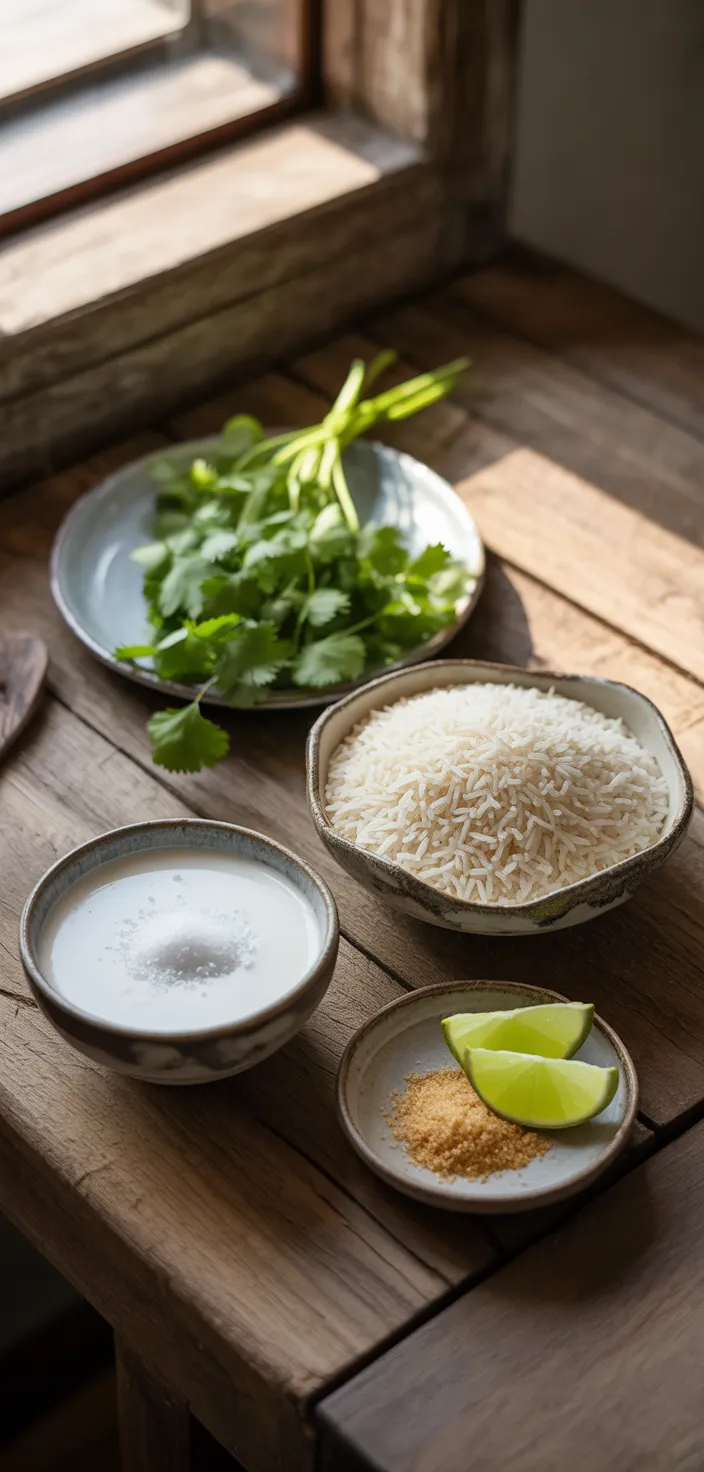 Ingredients photo for Easy Coconut Jasmine Rice Recipe