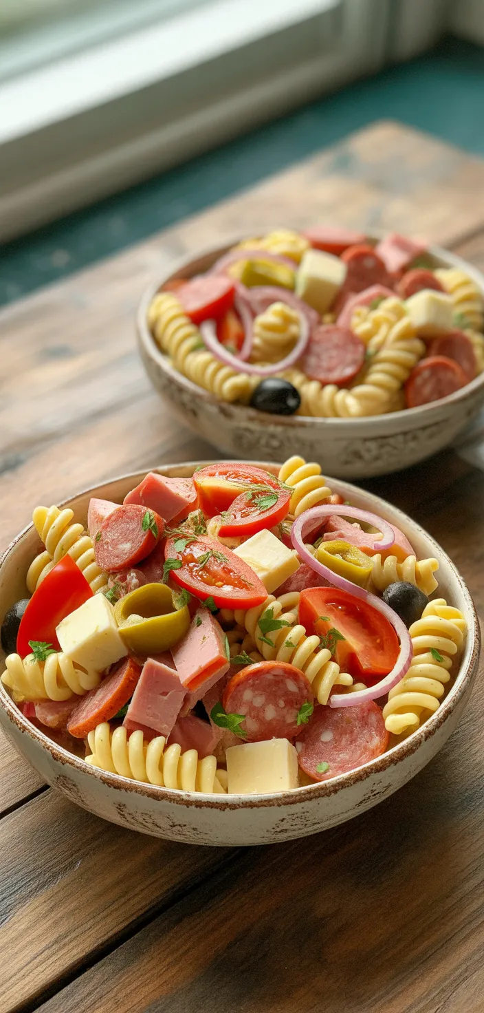 Ingredients photo for Hearty And So Delicious! Italian Grinder Pasta Salad Recipe