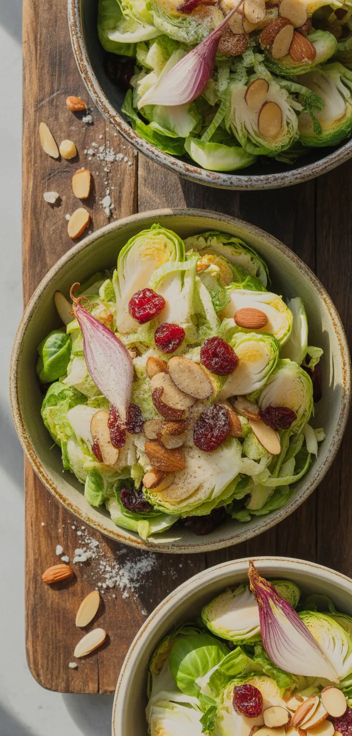Ingredients photo for Raw Shaved Brussels Sprouts Salad Recipe