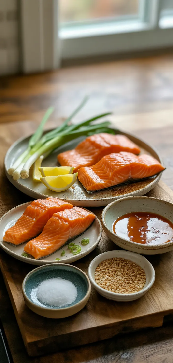 Ingredients photo for Air Fryer Teriyaki Salmon Recipe