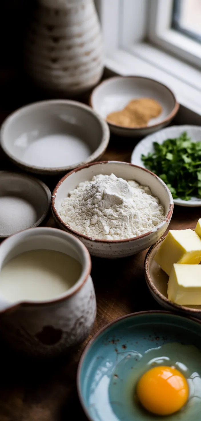 Ingredients photo for An Easy Old Fashioned Drop Dumpling Recipe Perfect For Soups