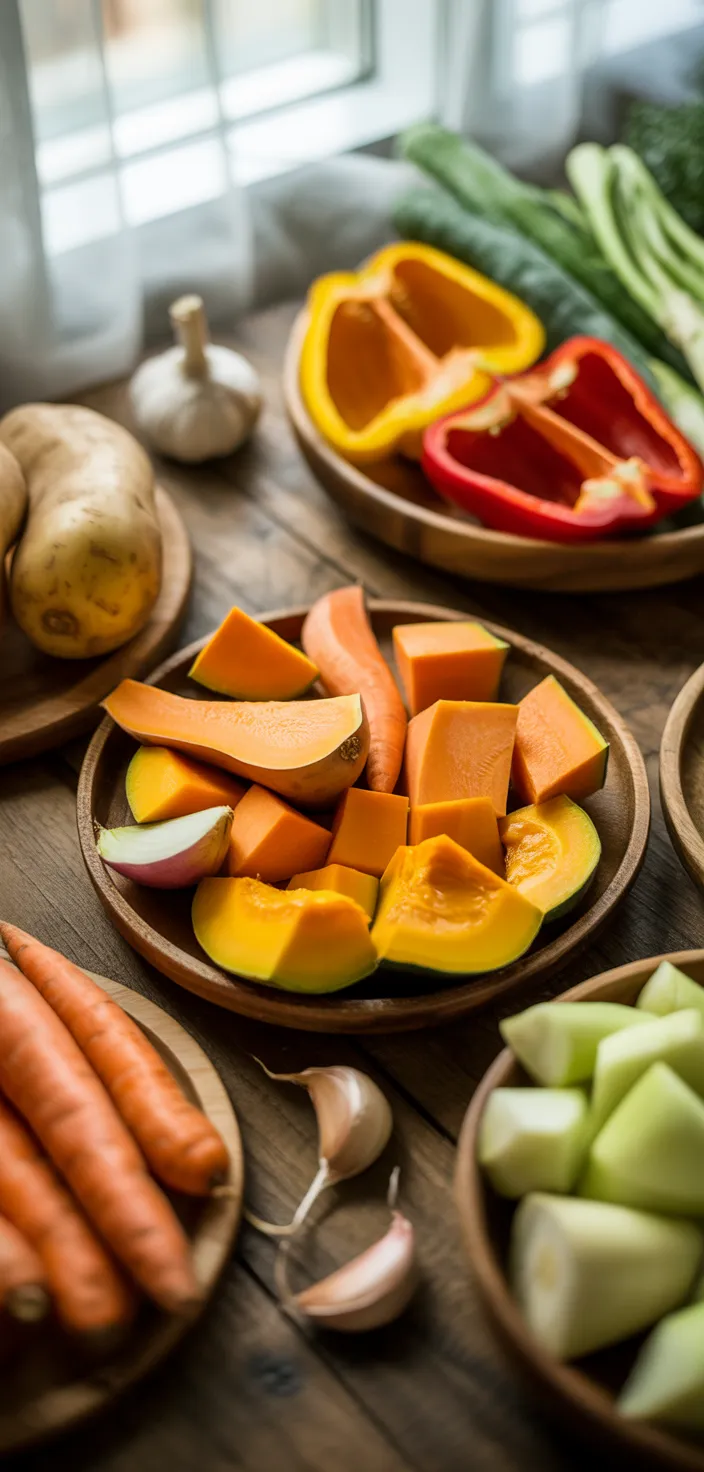Ingredients photo for Roasted Vegetable Soup: Smooth And Creamy Recipe