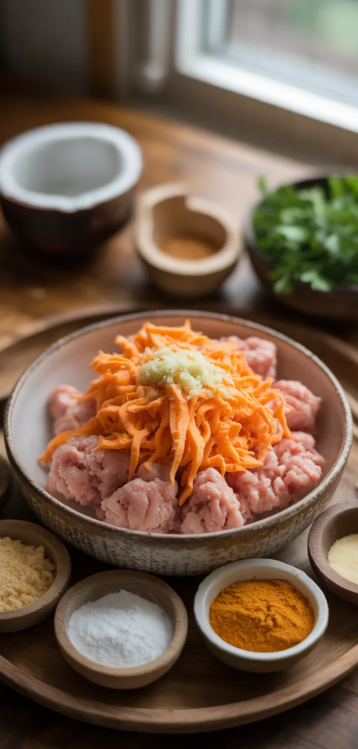 Ingredients photo for Sweet Potato Chicken Poppers Recipe