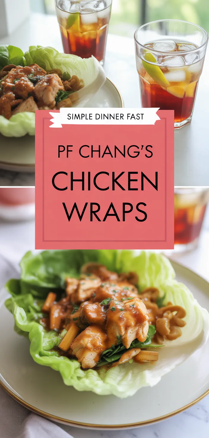 A photo of CRUNCHY PF Chang's Lettuce Wraps (With Chicken) Recipe