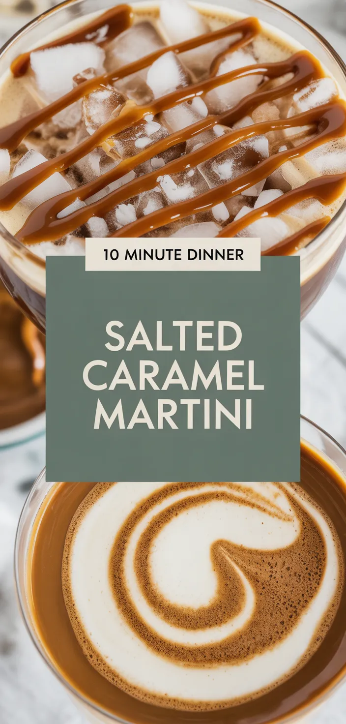 A photo of Salted Caramel Espresso Martini: Easy Recipe With Vodka, Baileys, And Kahlua