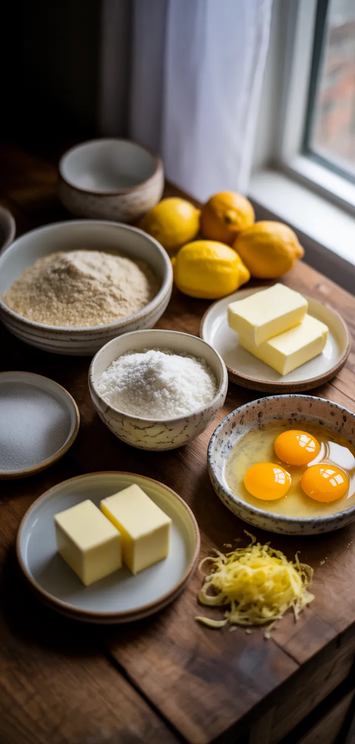 Ingredients photo for Keto Lemon Bar Cookies Recipe