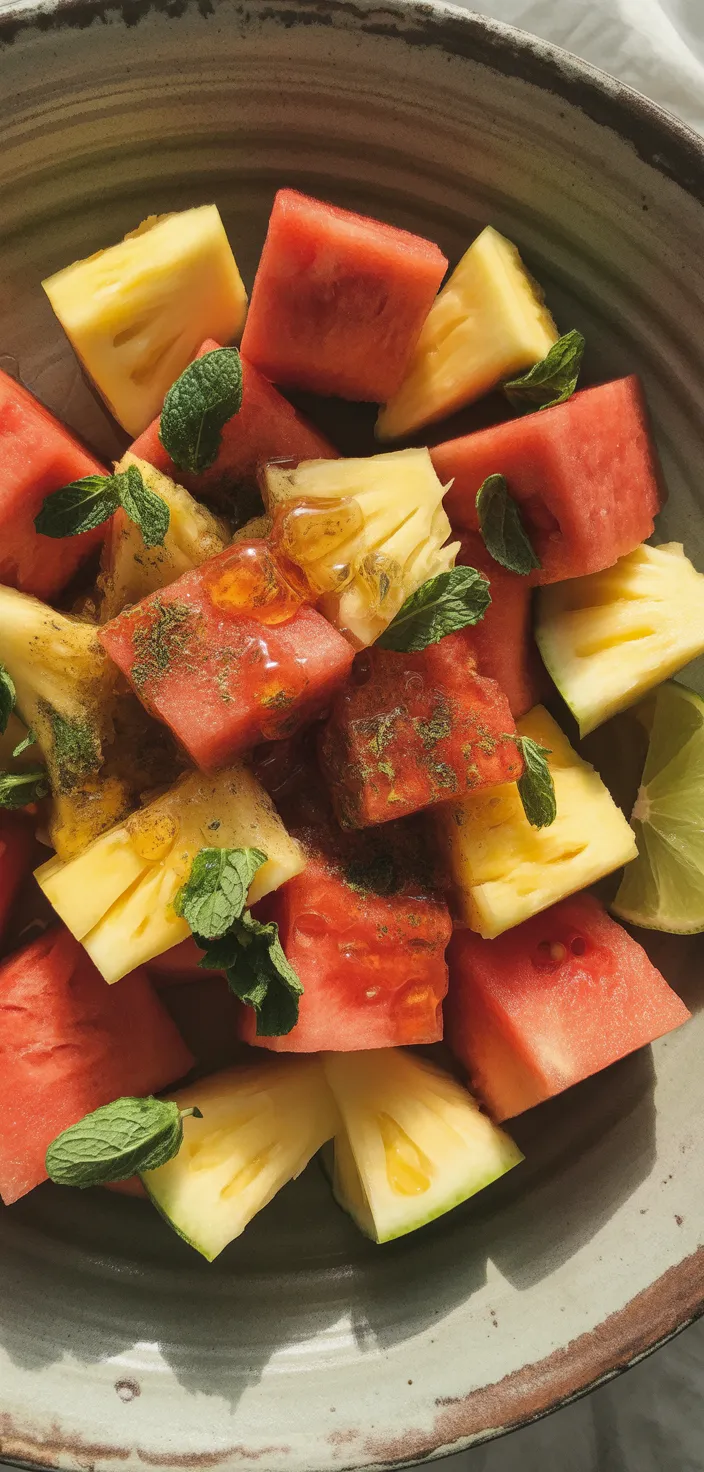 Ingredients photo for Watermelon Pineapple Salad Recipe