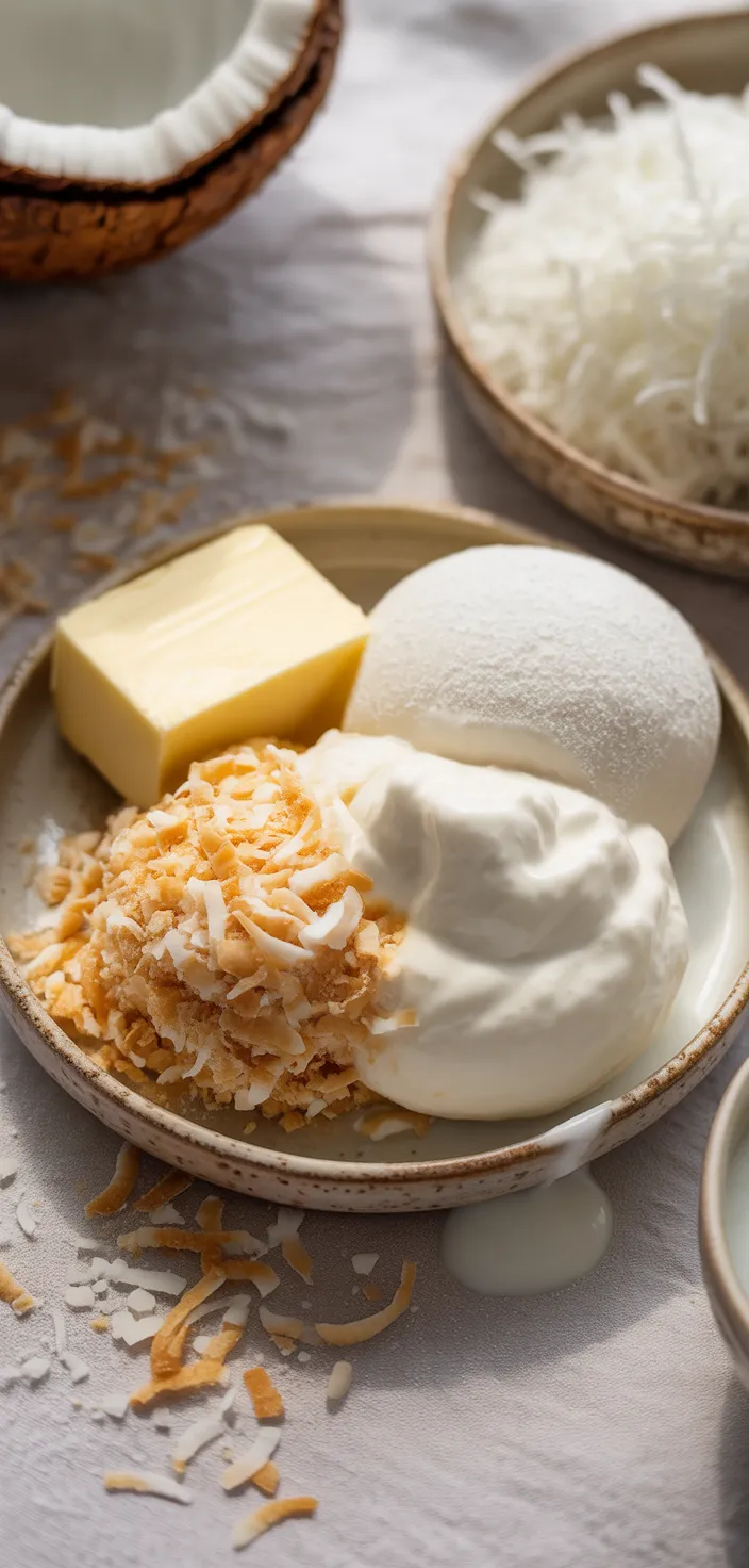 Ingredients photo for Coconut Cream Lush Recipe