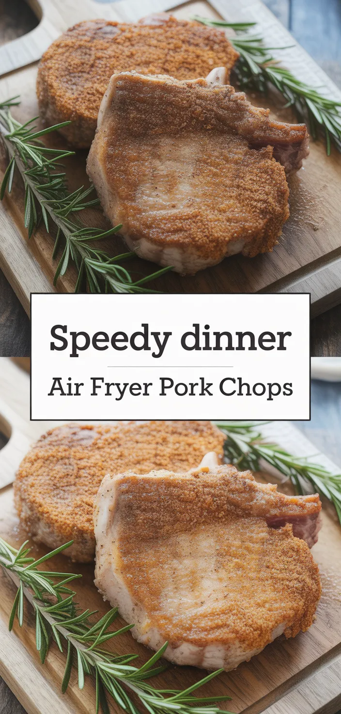 A photo of Air Fryer Pork Chops Recipe