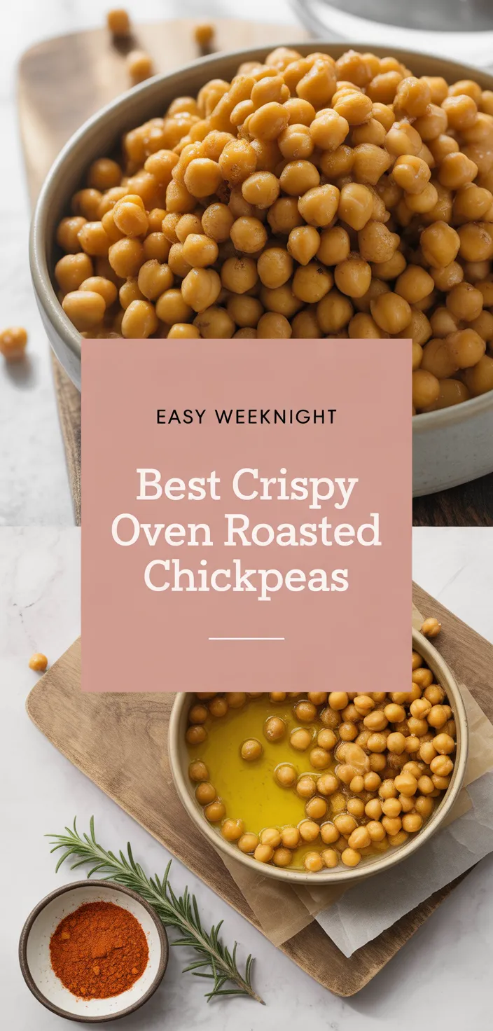 A photo of Best Crispy Oven Roasted Chickpeas Recipe