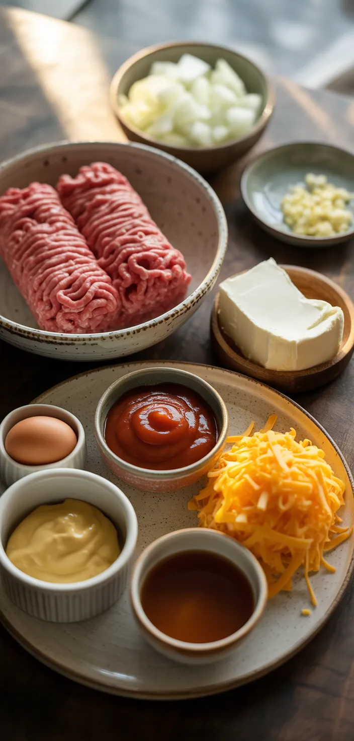 Ingredients photo for Keto Cheeseburger Casserole Recipe