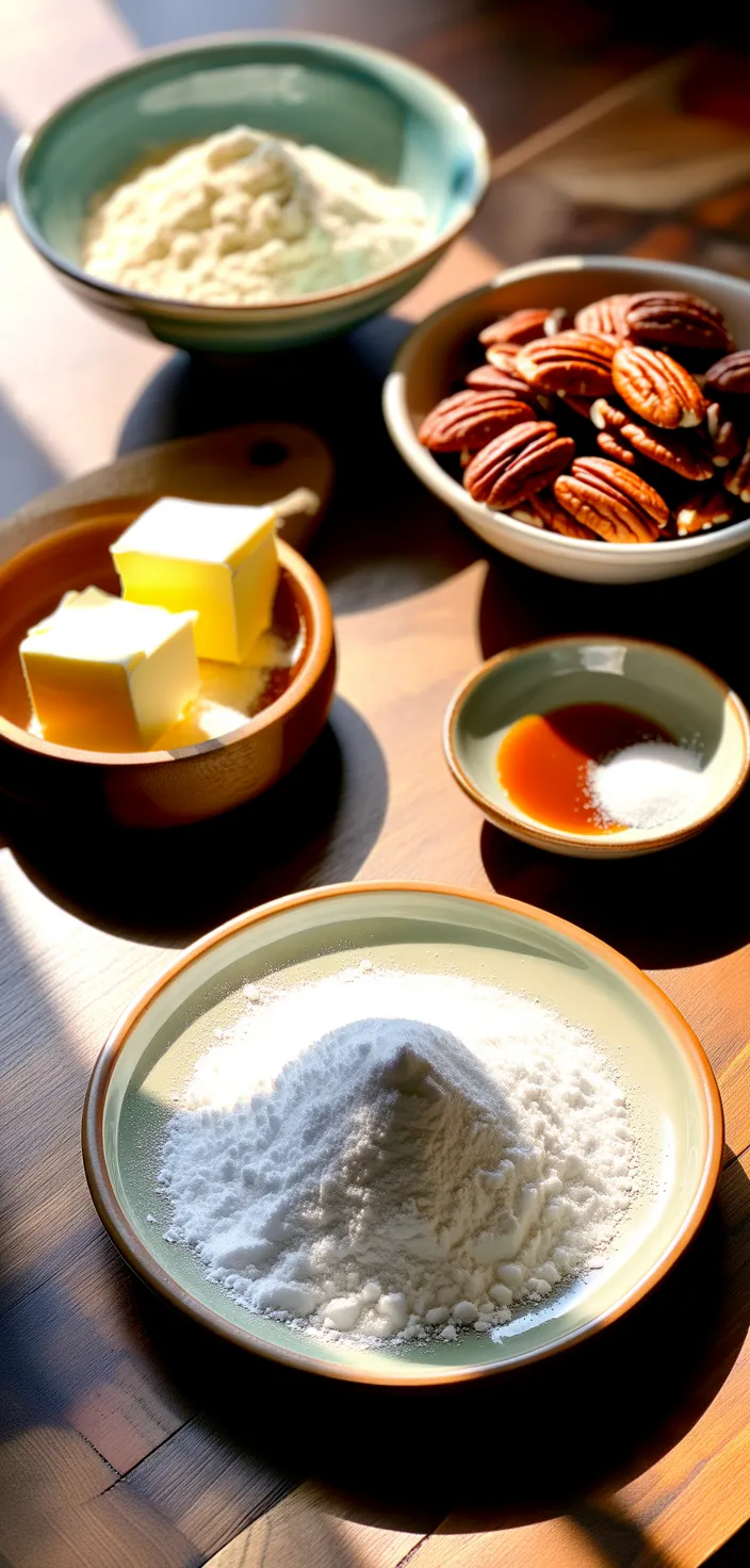Ingredients photo for Keto Pecan Snowball Cookies (Keto Christmas Cookies) Recipe